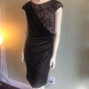 “NEW ARRIVALS” Brand-New  Women’s TADASHI SHOJI Cap-Sleeve Lace MIDI Dress.
